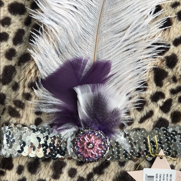 Tutu du Monde Purple Feather Headband - Picture 2 of 2